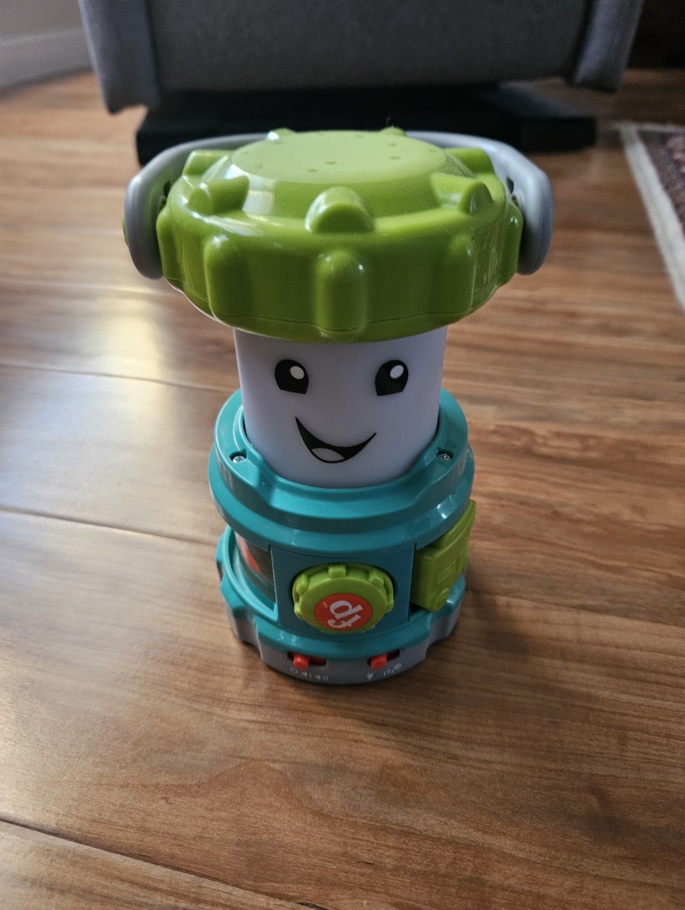 Fisher-Price Green and Teal Smiling Activity Lantern Toy